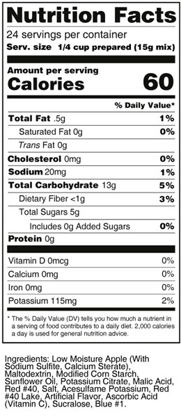 calorie control cherry fruit treat nutrition facts