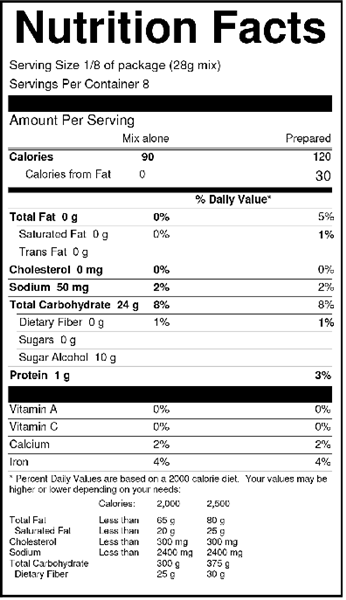 Classic-Blondie-Brownie-Mix-Nutrition-facts