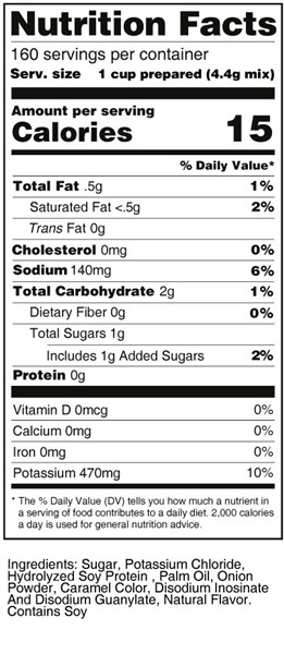 bernard low sodium beef soup mix nutritional facts