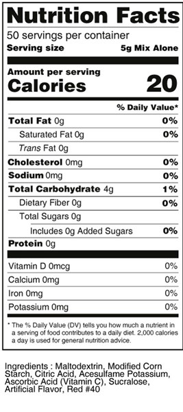 calorie control strawberry glaze nutrition facts